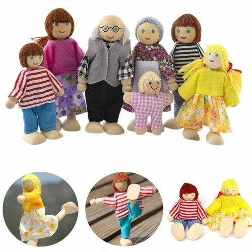 Wooden doll family figures - wooden,