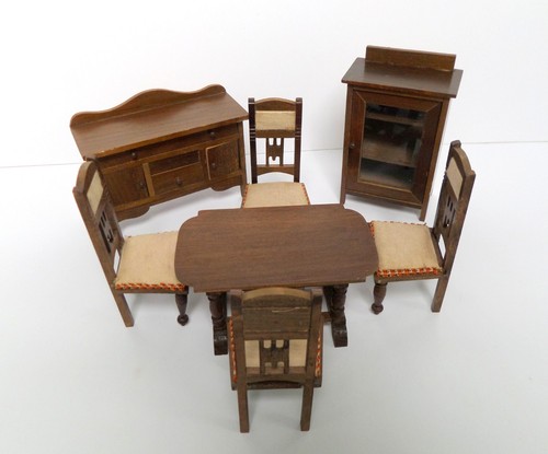 Antique wooden dolls - wooden, house