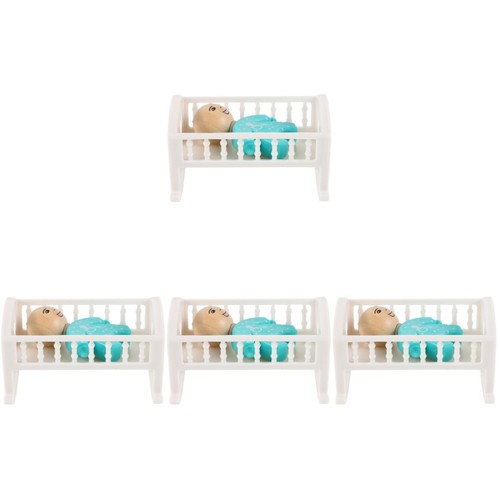 Miniature doll house - miniature, cribs