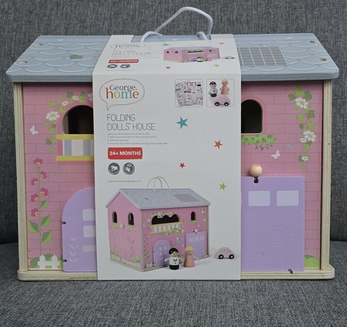 Wooden carry along dolls house - wooden,