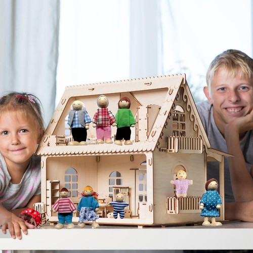 Doll house wooden - doll,