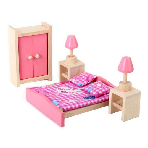 Wooden doll house furniture - doll,