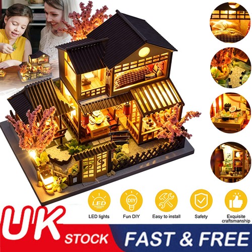 Diy wooden dollhouse kit - diy,