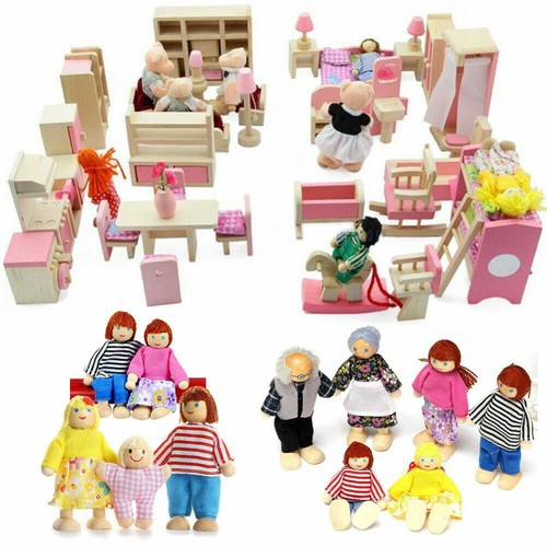 Wooden furniture dolls - wooden, house