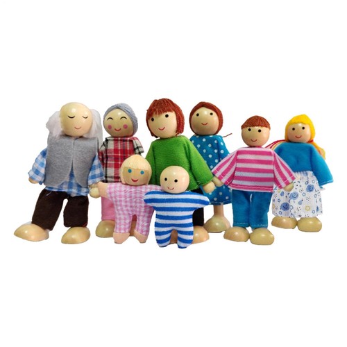 Wooden dolls piece fits - 8,
