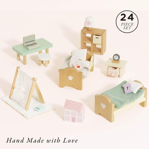 Toy van wooden doll house - wooden,