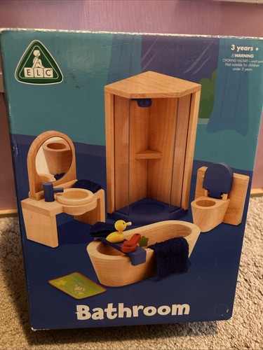 Elc bathroom wooden dolls - bathroom,