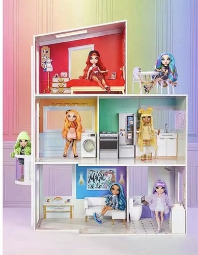 Story wooden townhouse - townhouse, doll
