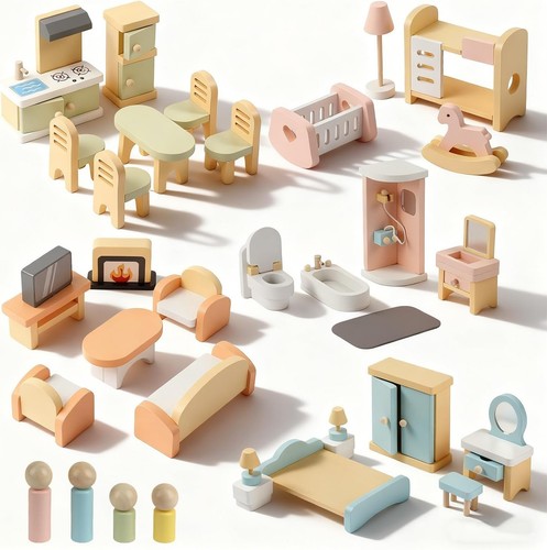 35pcs wooden doll - 35pcs,