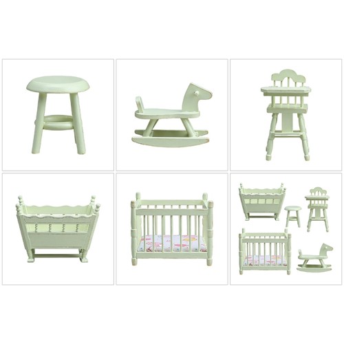 Miniature doll house furniture - doll,