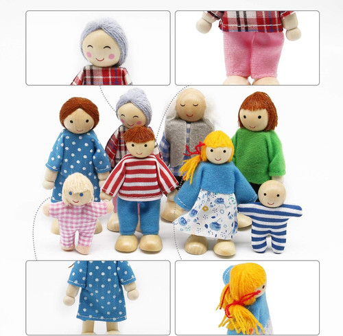 Dolls house family set - dolls,