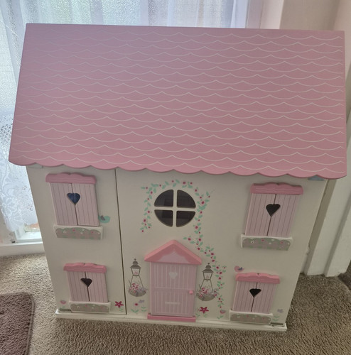 Pink white wooden - &,