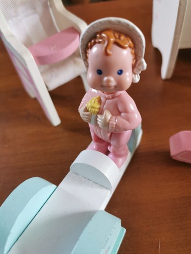 Wooden dolls house - dolls,