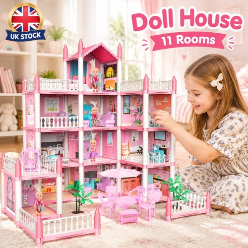 Toy doll house set story - doll,