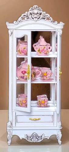 Miniature dolls house white - house,