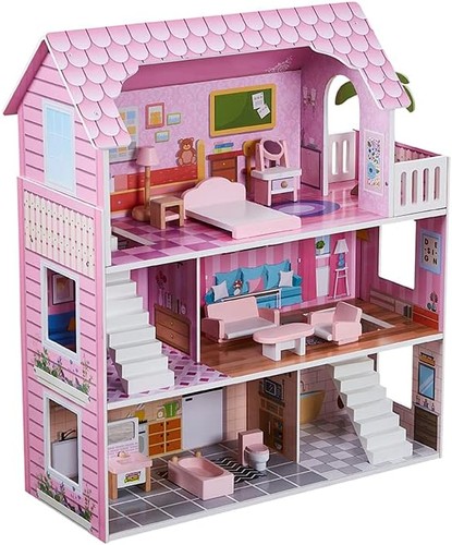 Wooden dollhouse story - wooden,