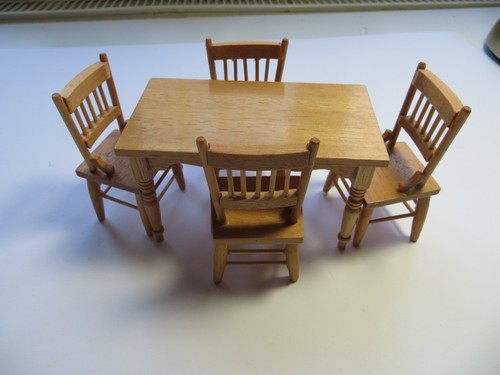 Wooden dolls house furniture - wooden,