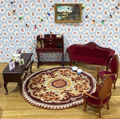 Dolls house living room - house,