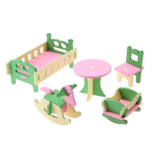 Wooden doll house - doll,