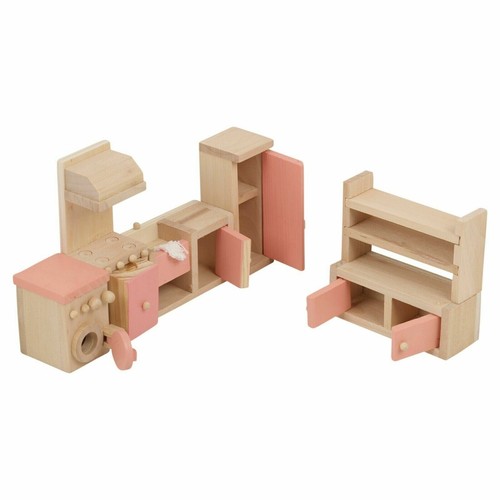 Children wooden doll - doll, house