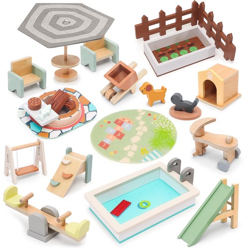 Hapgfs wooden doll house - hapgfs,