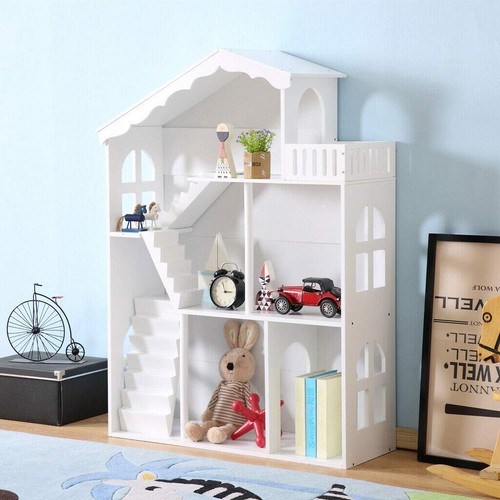 Large wooden dolls house kids - wooden,