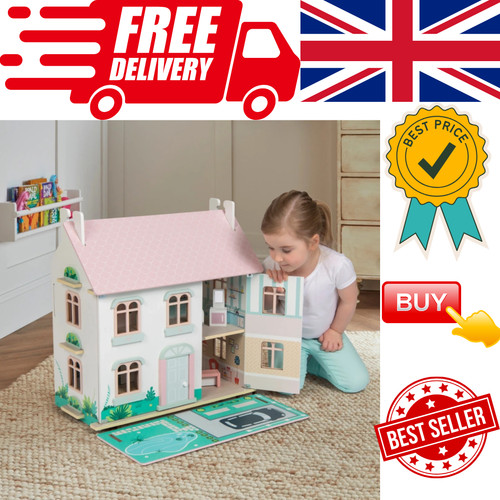 Sofie wooden doll house - wooden,