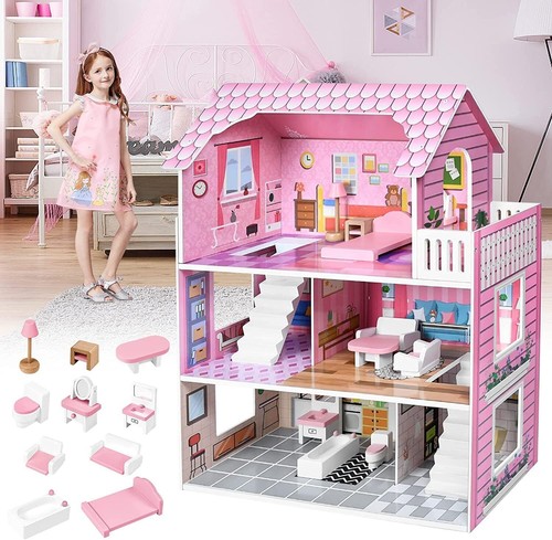 Large doll house girls toy - house,